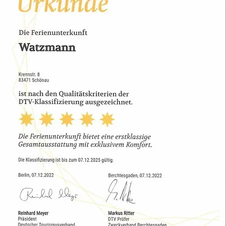Апартаменты Watzmann